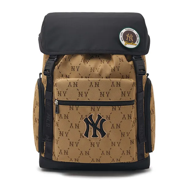 Balo MLB Premium Outdoor Backpack New York Yankees 7ABKRM14N-50BGS Màu Nâu/Đen