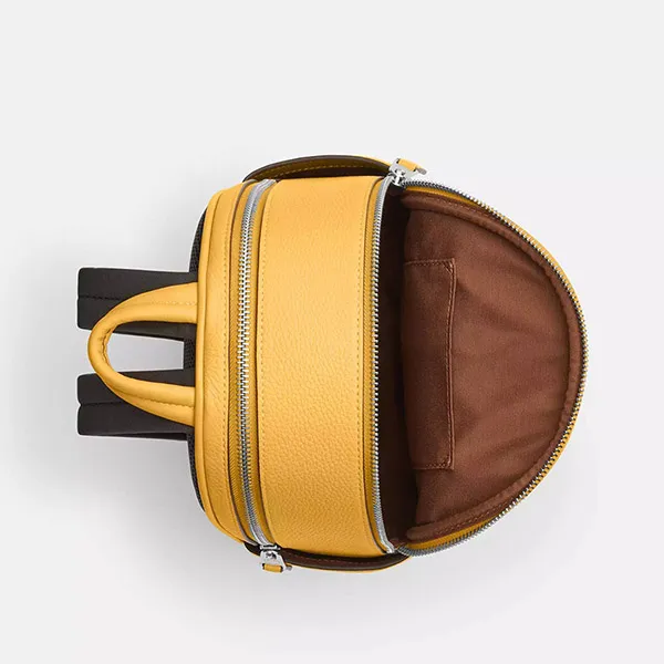 Balo Nữ Coach Mini Court Backpack CR284 Màu Vàng