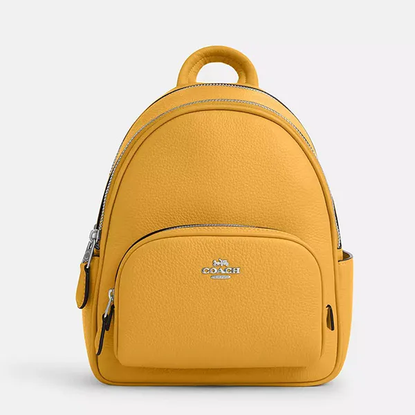 Balo Nữ Coach Mini Court Backpack CR284 Màu Vàng