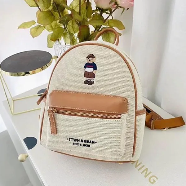 Balo Nữ TTWN BEAR TN3488 Màu Be/Nâu Size M