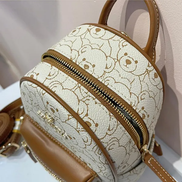 Balo Nữ TTWN BEAR Mini TN3168 Màu Be Nâu Size S