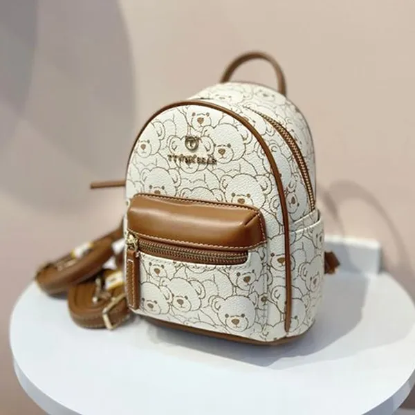 Balo Nữ TTWN BEAR Mini TN3168 Màu Be Nâu Size S