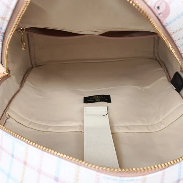 Balo Nữ TTWN BEAR TN3706-TN3644 Màu Trắng Kẻ