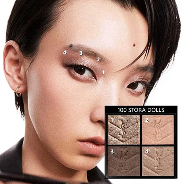 Bảng Phấn Mắt Yves Saint Laurent YSL Couture Mini Clutch Eyeshadow Palette 100 Stora Dolls 4g