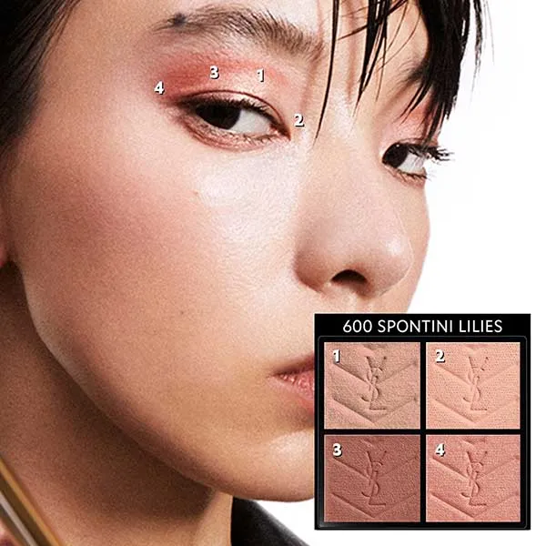 Bảng Phấn Mắt Yves Saint Laurent YSL Couture Mini Clutch Eyeshadow Palette 600 Spontini Lilies 4g