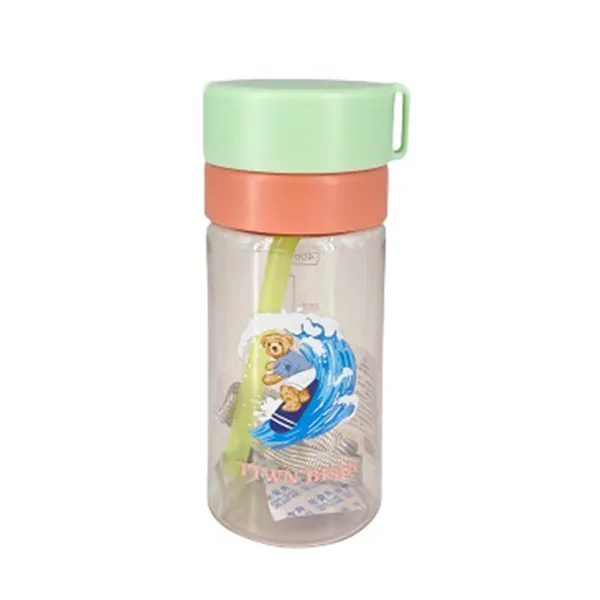 Bình Nước Nhựa PC TTWN BEAR BZ2009 Màu Cam/Xanh 400ml - Cốc - Vua Hàng Hiệu