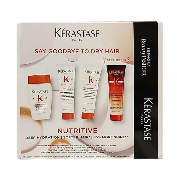 Bộ Sản Phẩm Chăm Sóc Tóc Khô Kérastase Say Goodbye To Dry Hair 4 Món