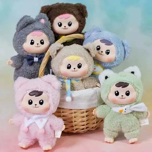 Móc Khóa CQTOYS Bao-ao Cuddle Series Plush Dolls Unopened Blind Box Màu Nâu Đậm - Phụ kiện - Vua Hàng Hiệu