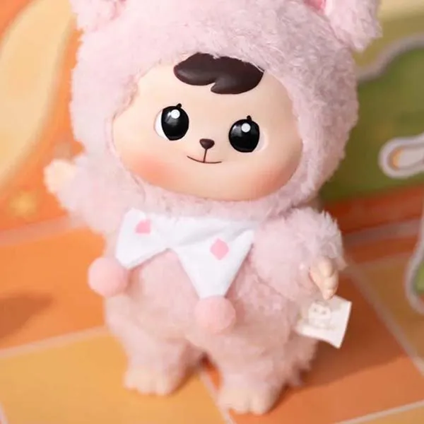 Móc Khóa CQTOYS Bao-ao Cuddle Series Plush Dolls Unopened Blind Box Màu Hồng