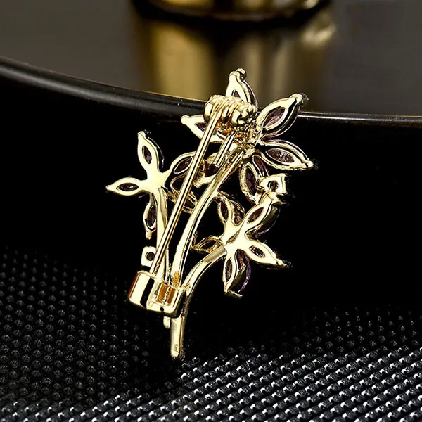 Cài Áo Nữ Kya Jewel Adorable Sakura BR761 Màu Vàng - Hồng - Phụ kiện - Vua Hàng Hiệu