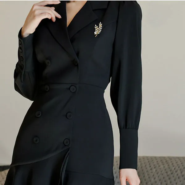 Cài Áo Nữ Kya Jewel Golden Wheat BR760 Màu Vàng