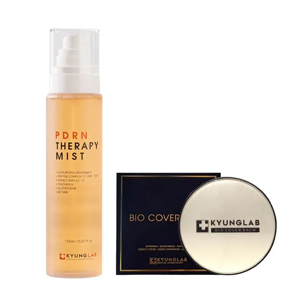 Combo Xịt Khoáng Kyung Lab Pdrn Therapy Mist 150ml + Phấn Nước Kyung Lab Cushion Bio Cover Balm Tone Tự Nhiên 15g - Mỹ phẩm - Vua Hàng Hiệu
