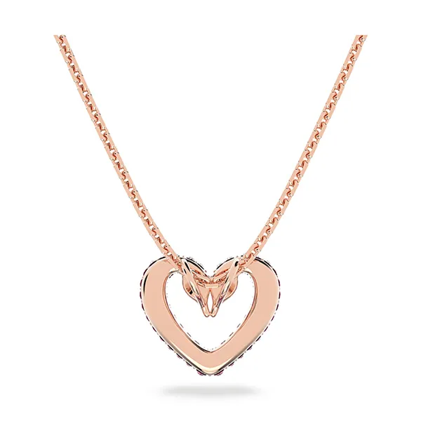 Dây Chuyền Nữ Swarovski Sublima Pendant Heart Small Pink, Rose Gold Tone Plating 5640301 Màu Vàng Hồng