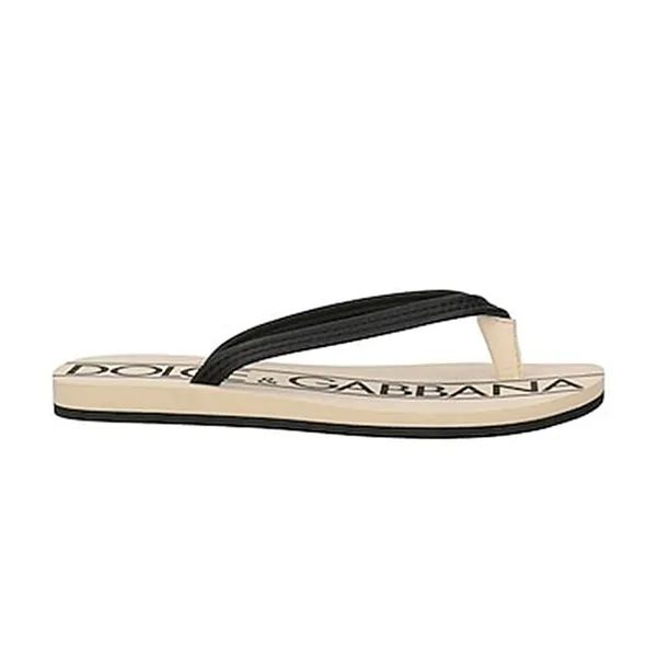 Dép Nam Dolce & Gabbana D&G Men's White Thong Sandal Rubber Màu Be Size 39 - Dép - Vua Hàng Hiệu
