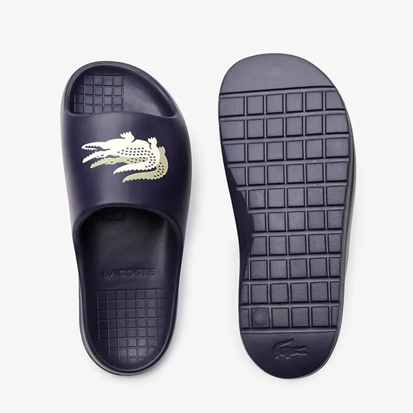 Dép Nam Lacoste Serve Slide 2.0 Evo Slides 45CMA0005 J18 Màu Xanh Navy Size 43 - Dép - Vua Hàng Hiệu