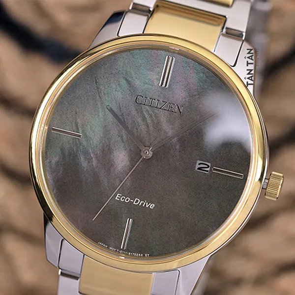 Đồng Hồ Citizen Eco-Drive BM7524-87Y Màu Demi (Vàng – Bạc)