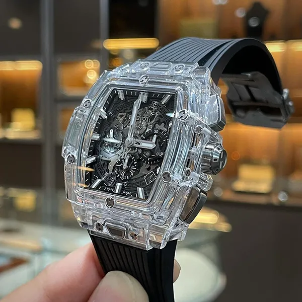 Đồng Hồ Hublot Spirit Of Big Bang Magic Sapphire 642.JX.0170.RX Màu Đen