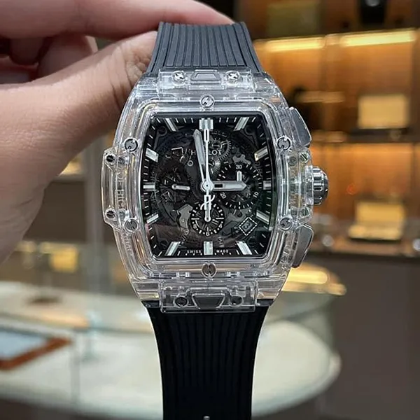Đồng Hồ Hublot Spirit Of Big Bang Magic Sapphire 642.JX.0170.RX Màu Đen