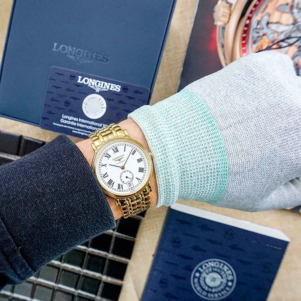 Đồng Hồ Longines Presence L4.804.2.11.8 Màu Vàng Gold