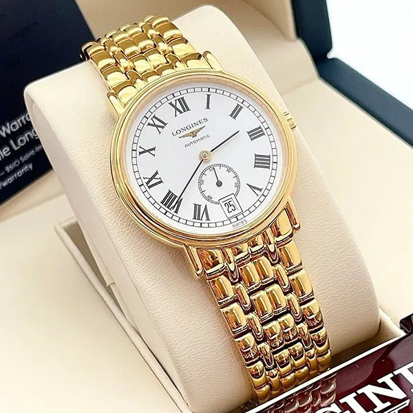 Đồng Hồ Longines Presence L4.804.2.11.8 Màu Vàng Gold