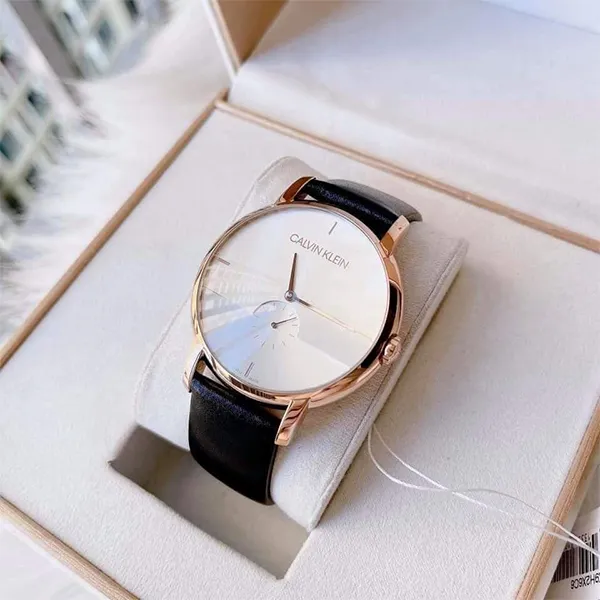 Đồng Hồ Nam Calvin Klein CK Quartz K9H2X6C6 Màu Đen Vàng Hồng