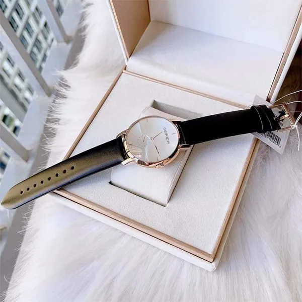Đồng Hồ Nam Calvin Klein CK Quartz K9H2X6C6 Màu Đen Vàng Hồng