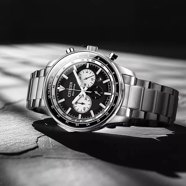 Đồng Hồ Nam Citizen Eco-Drive Chronograph CA4500-91E Màu Bạc Đen - Đồng hồ - Vua Hàng Hiệu