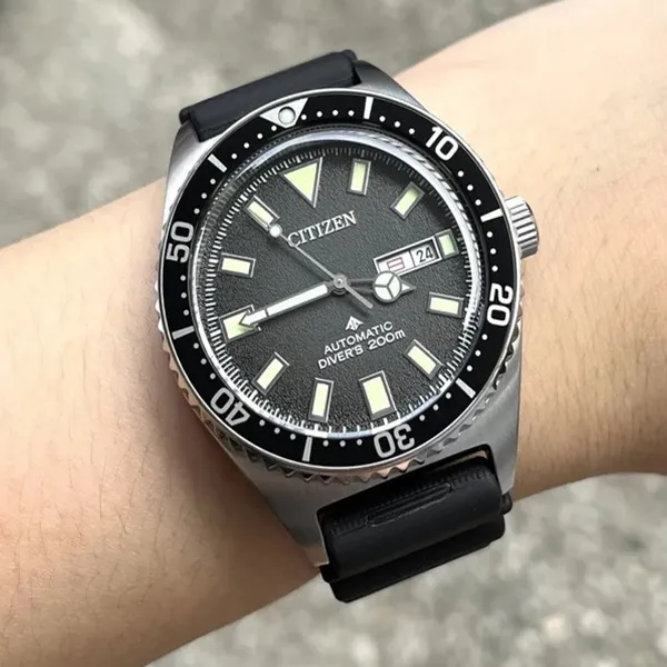 Đồng Hồ Nam Citizen Promaster Diver Automatic Black Dial NY0120-01E Màu Đen Bạc - Đồng hồ - Vua Hàng Hiệu