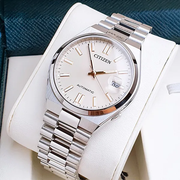 Đồng Hồ Nam Citizen Tsuyosa Mechanical NJ0151-88W Màu Bạc