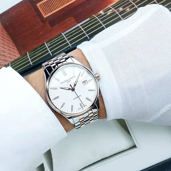 Đồng Hồ Nam Frederique Constant Classics Automatic Index FC-303SS5B2B Màu Bạc Vàng Hồng