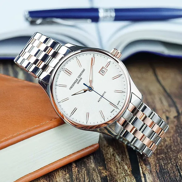 Đồng Hồ Nam Frederique Constant Classics Automatic Index FC-303SS5B2B Màu Bạc Vàng Hồng