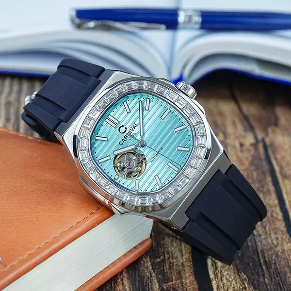 Đồng Hồ Nam I&W Carnival Automatic 8128G-VT-DCS-XDT Màu Đen Bạc - Đồng hồ - Vua Hàng Hiệu