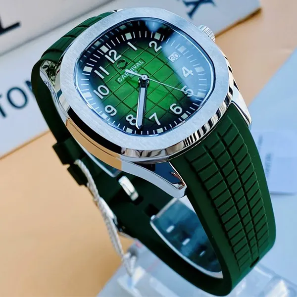 Đồng Hồ Nam I&W Carnival Automatic 8130G-VT-DCS-XL Màu Bạc Xanh Lá