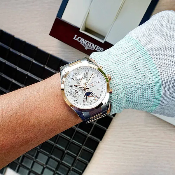 Đồng Hồ Nam Longines Conquest L2.798.5.72.7 Màu Vàng Bạc - Đồng hồ - Vua Hàng Hiệu