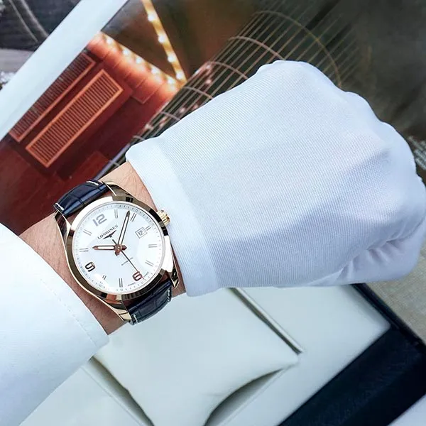 Đồng Hồ Nam Longines Conquest Solid Gold L2.785.8.76.3 Màu Đen Vàng - Đồng hồ - Vua Hàng Hiệu