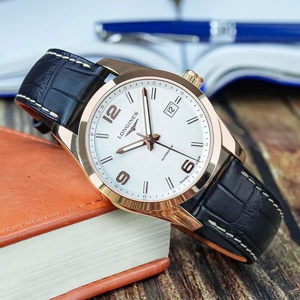 Đồng Hồ Nam Longines Conquest Solid Gold L2.785.8.76.3 Màu Đen Vàng - Đồng hồ - Vua Hàng Hiệu