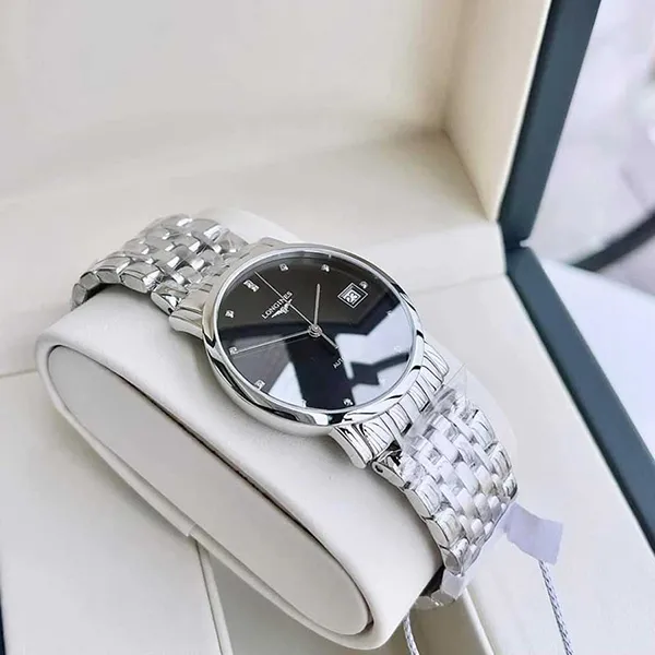 Đồng Hồ Nam Longines Elegant L4.809.4.57.6 Màu Bạc Đen