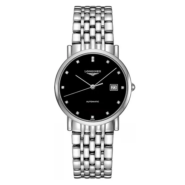 Đồng Hồ Nam Longines Elegant L4.809.4.57.6 Màu Bạc Đen