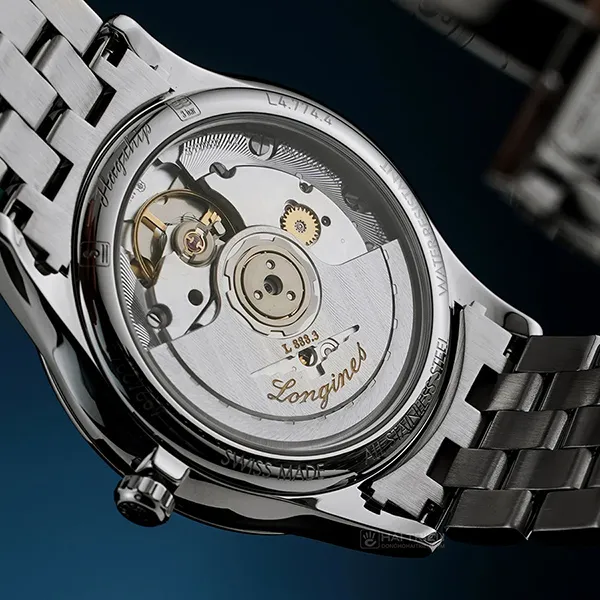 Đồng Hồ Nam Longines Flagship Diamond Watch L4.774.4.57.6 Màu Bạc/Đen