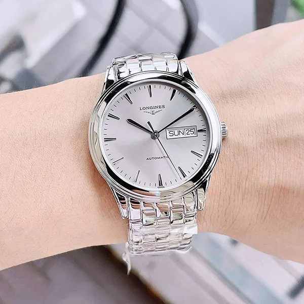 Đồng Hồ Nam Longines Flagship L4.899.4.72.6 Màu Bạc