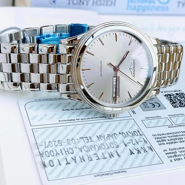 Đồng Hồ Nam Longines Flagship L4.899.4.72.6 Màu Bạc