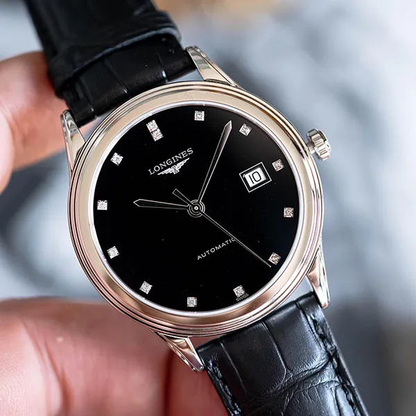 Đồng Hồ Nam Longines Flagship Watch L4.974.4.57.2 Màu Đen