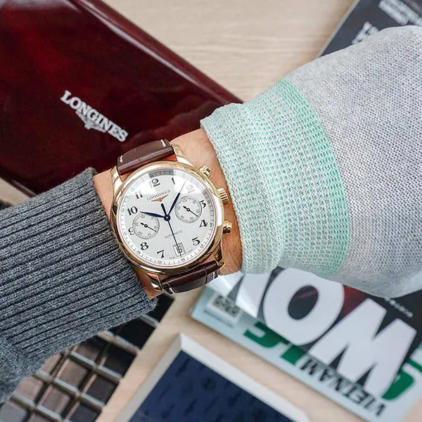 Đồng Hồ Nam Longines L2.669.8.78.3 Màu Nâu Vàng