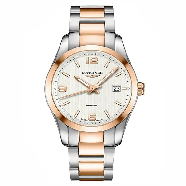 Đồng Hồ Nam Longines L2.785.5.76.7 Màu Bạc Phối Vàng Hồng