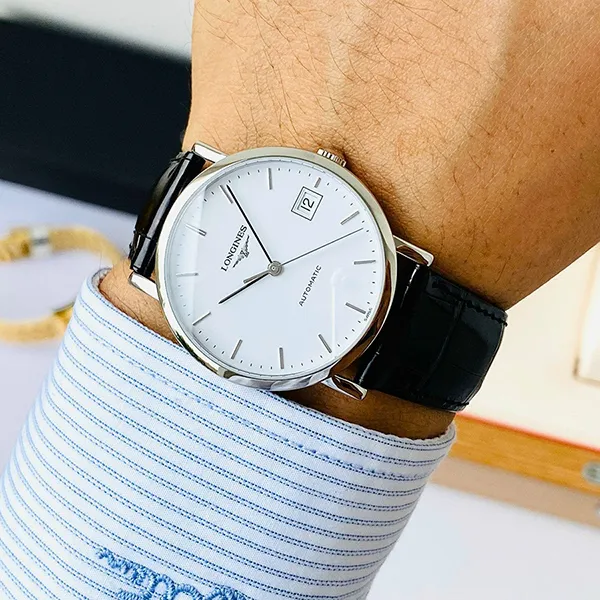 Đồng Hồ Nam Longines L4.809.4.12.2 Màu Bạc Đen - Đồng hồ - Vua Hàng Hiệu