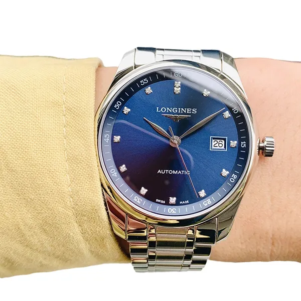 Đồng Hồ Nam Longines Master Automatic Watch L2.793.4.97.6 Màu Bạc/Xanh
