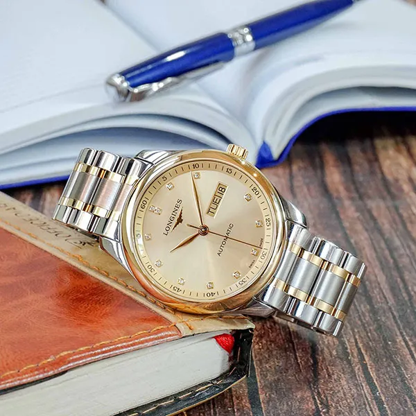Đồng Hồ Nam Longines Master L2.755.5.37.7 Màu Vàng Bạc