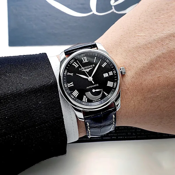 Đồng Hồ Nam Longines Master L2.908.4.51.7 Màu Đen - Đồng hồ - Vua Hàng Hiệu