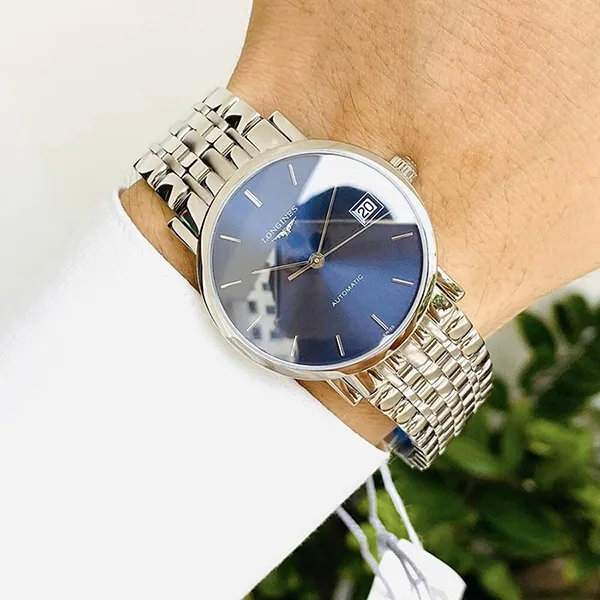Đồng Hồ Nam Longines Presence L4.809.4.92.6 Màu Xanh Bạc