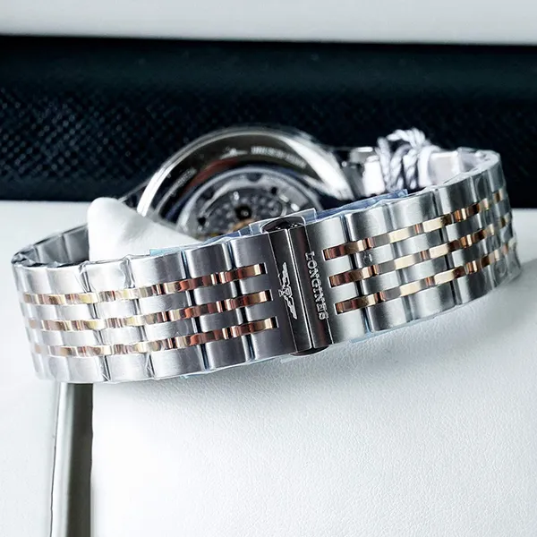 Đồng Hồ Nam Longines Record L2.821.5.57.7 Màu Bạc Đen - Đồng hồ - Vua Hàng Hiệu